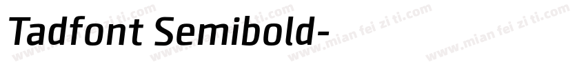Tadfont Semibold字体转换